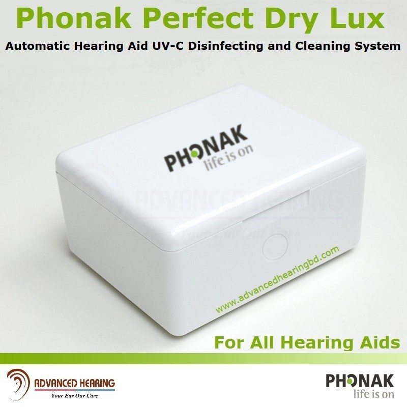Phonak PerfectDry LUX Hearing Aid Dryer | World’s Fastest Hearing Aid Dryer | Automatic Hearing Aid UV-C Disinfecting and Cleaning System For All Hearing Aids